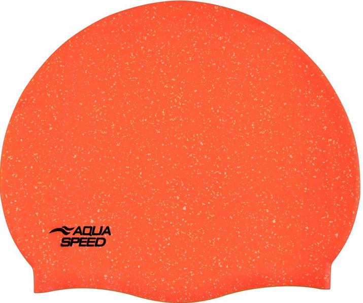 Шапочка для плавания Aqua Speed ​​Reco Уни силикон Оранжевый