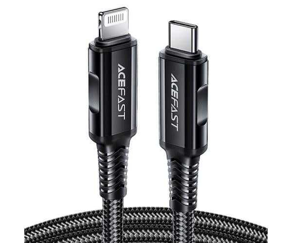 Кабель Data Acefast C4-01 Type-C to Lightning 3A 30W 1,8 м Black
