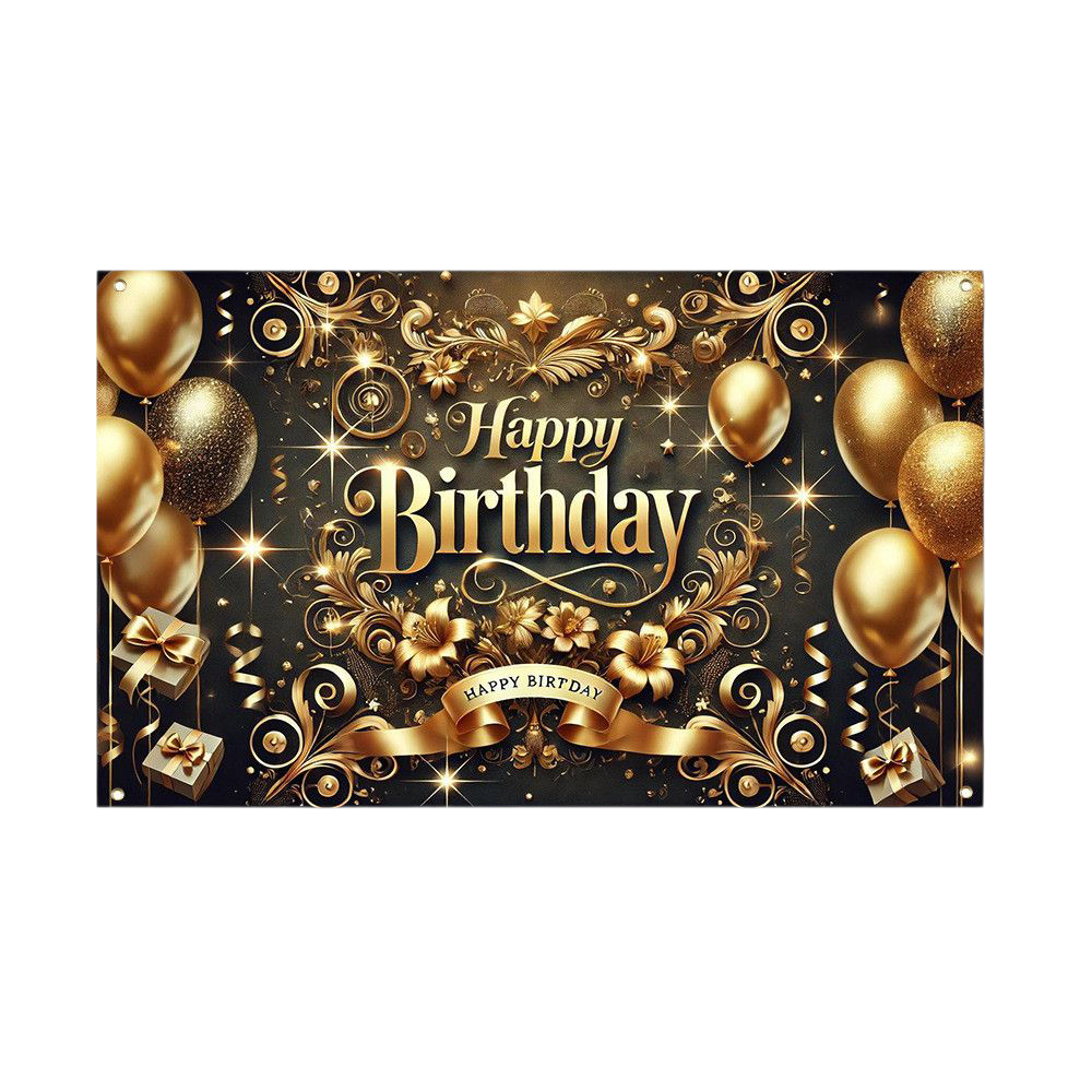 Плакат-фотозона для праздника Happy Birthday 110х180 см (2602470932)