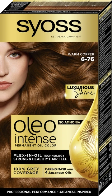 Краска для волос Syoss Oleo Intense 115 мл 6-76 Мерцающий медный