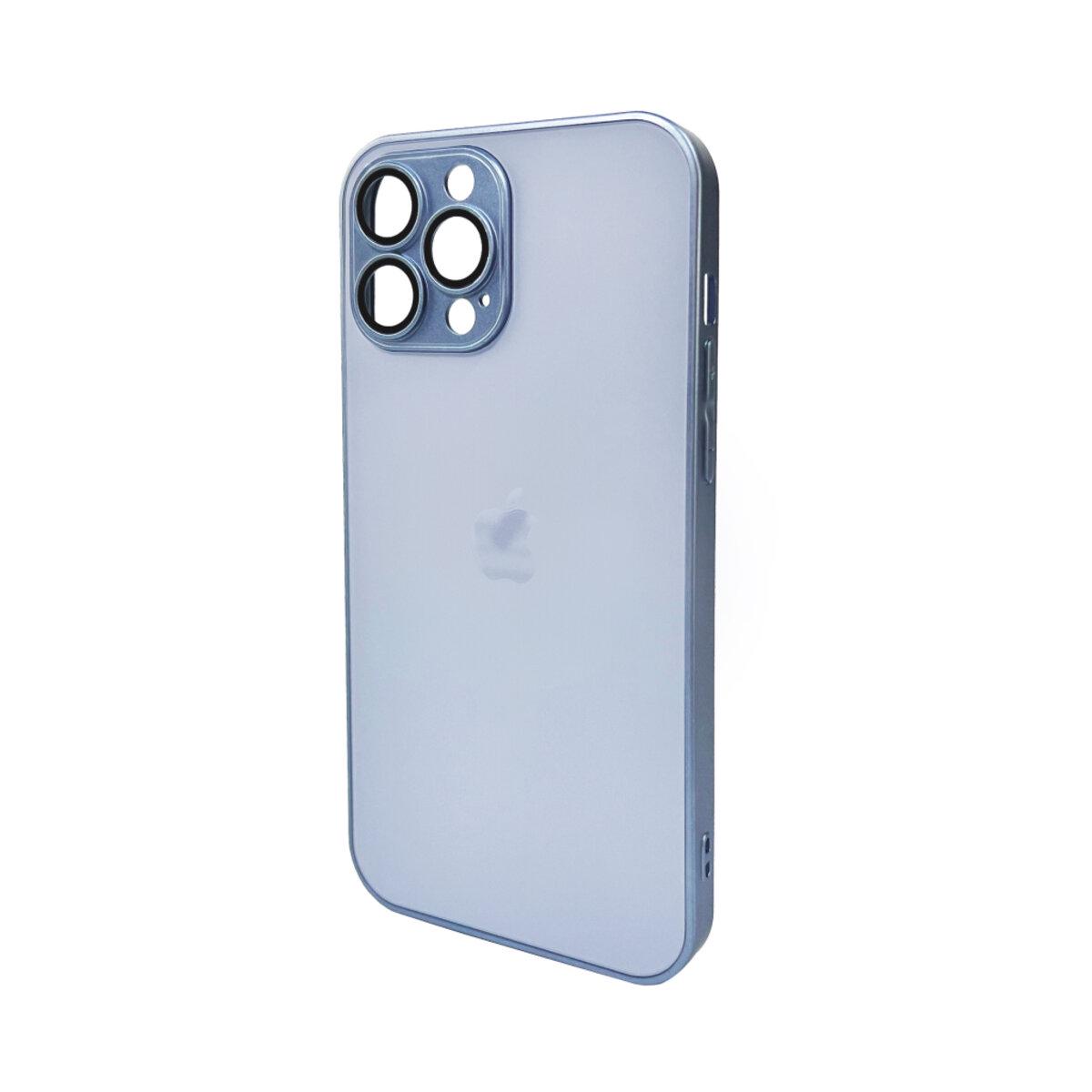Противоударный чехол для Apple iPhone 13 Pro Max AG Glass Matt Frame Color / Sierra Blue
