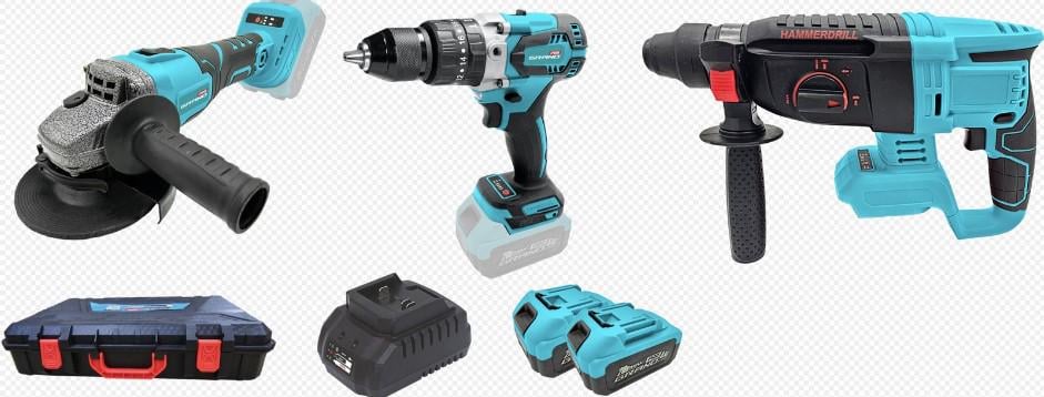 Набір акумуляторних інструментів Grand № 3 МШУ-20BL/PRO+ДА-20/13UBL+ПА-20/26BL (26995736) - фото 2 Набір акумуляторних інструментів Grand № 3 МШУ-20BL/PRO+ДА-20/13UBL+ПА-20/26BL (26995736) - фото 2