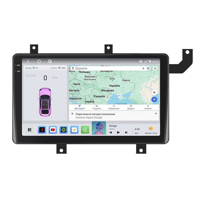 Автомагнитола штатная Lesko для Toyota Tacoma III 2015-4/64 QLED CarPlay 4G Wi-Fi GPS Prime 9" (22391791)