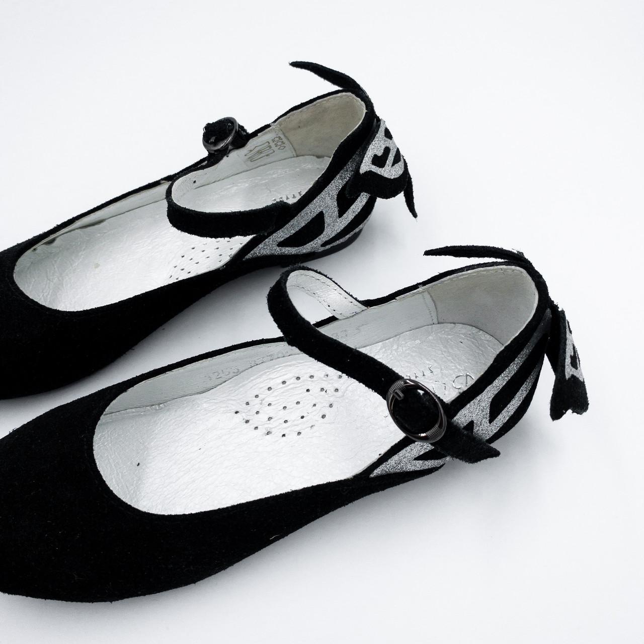 Туфлі для дівчинки Bistfor шкіра р. 33 Чорний (87702/46) - фото 4