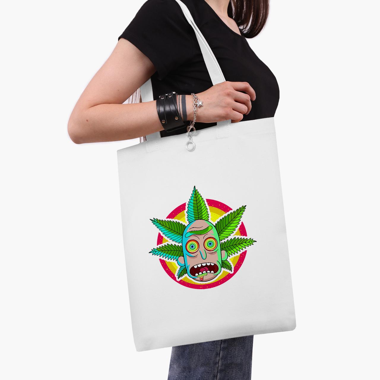 Эко сумка шоппер Rick Sanchez Rick and Morty 41x35 см Белый (9227-2933-WT1)