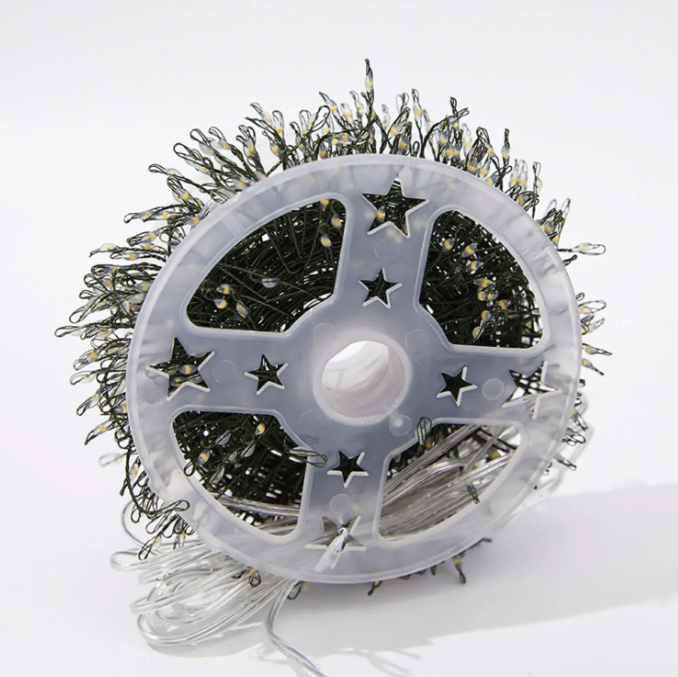 Гірлянда нитка-мішура з пультом на USB та з 8 режимами 900 LED 30 м на зеленому проводі Холодне світло (FC25039) - фото 2 Гірлянда нитка-мішура з пультом на USB та з 8 режимами 900 LED 30 м на зеленому проводі Холодне світло (FC25039) - фото 2