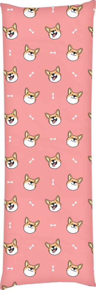 Подушка дакимакура Corgi 3 60x180 см (14094400)