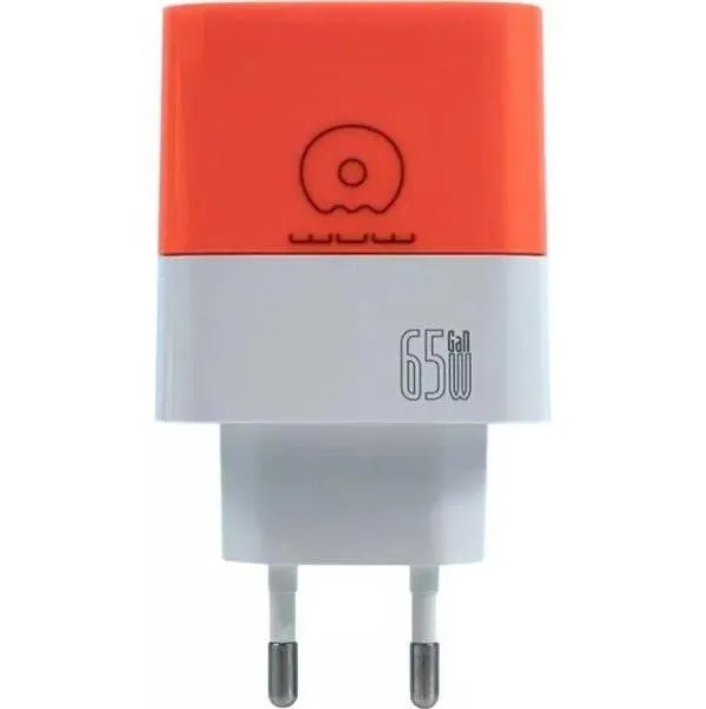 Зарядное устройство Wuw C215 Charger 2xType-C USB 65W White/Orange (26654343)