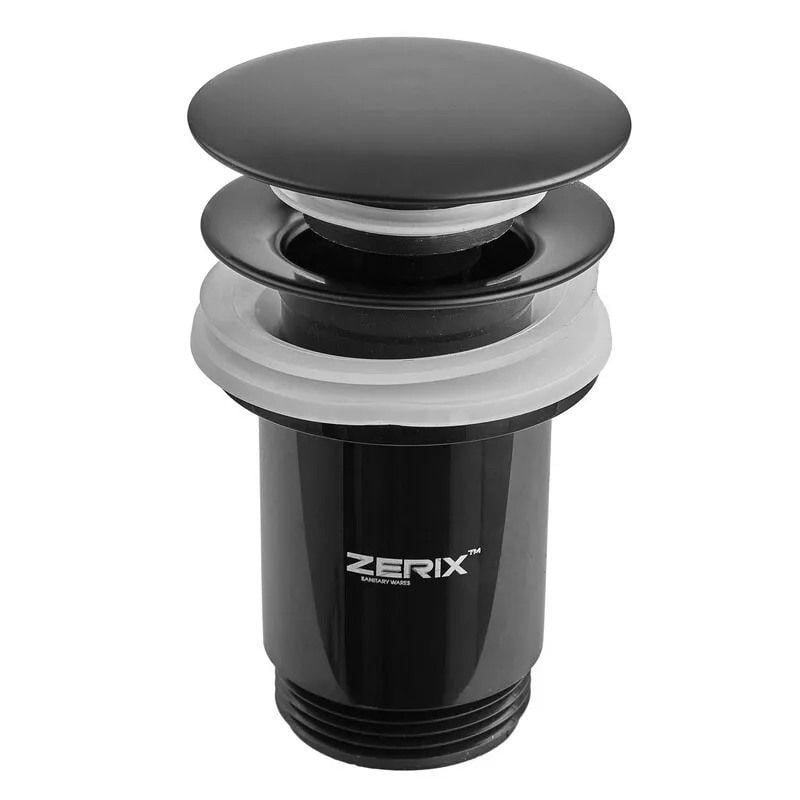 Клапан донний Zerix BV-01 Click-Clack 1 1/4" для умивальника Чорний матовий (ZX6016) Клапан донний Zerix BV-01 Click-Clack 1 1/4" для умивальника Чорний матовий (ZX6016)
