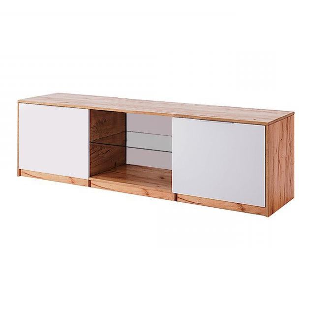 Тумба под телевизор MiroMark Асти 2Д Дуб крафт/Белый глянец (AS-160-WB) Тумба под телевизор MiroMark Асти 2Д Дуб крафт/Белый глянец (AS-160-WB)