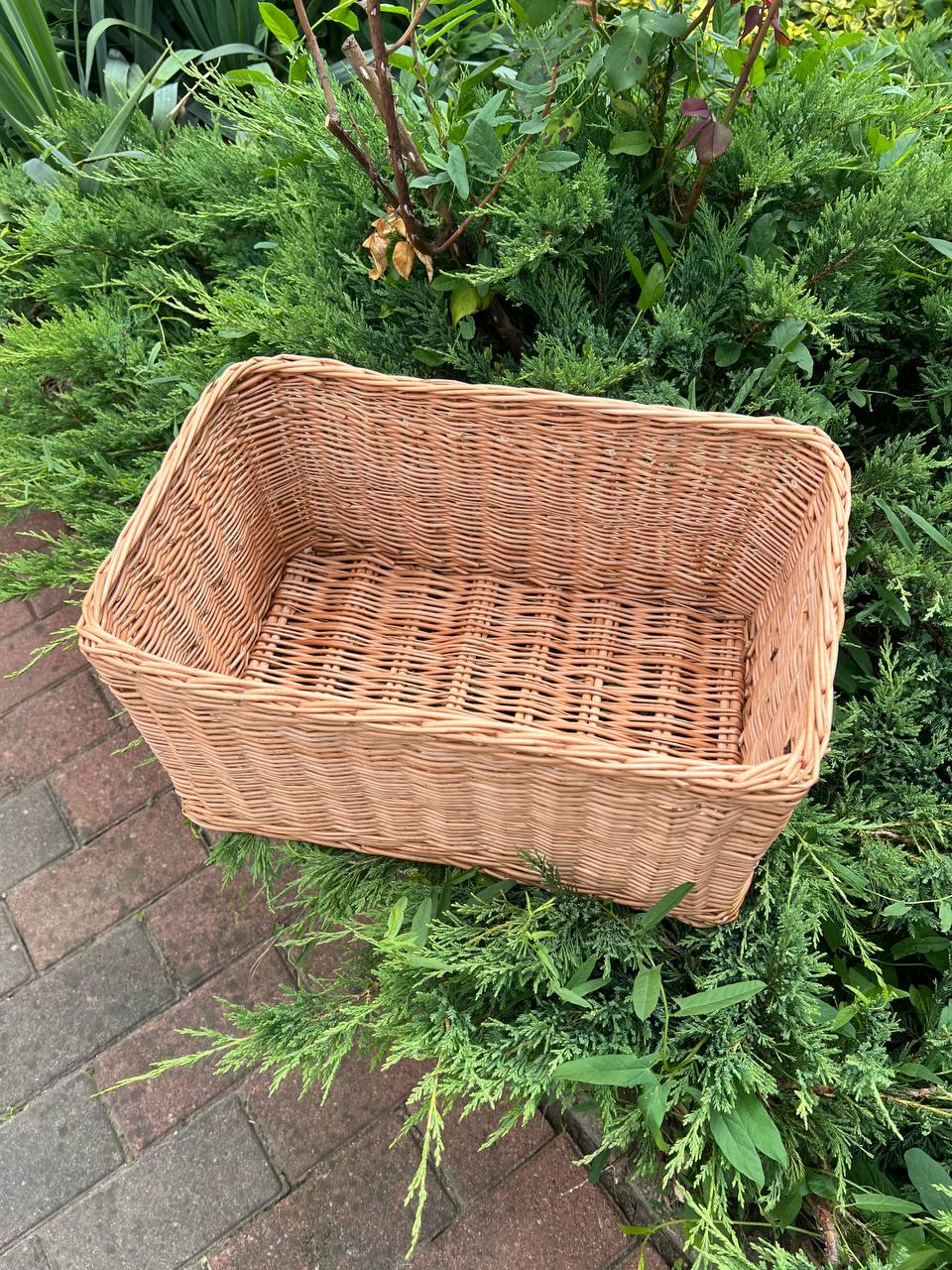 Корзина из лозы плетеная Сімейний Затишок без крышки - фото 9 Корзина из лозы плетеная Сімейний Затишок без крышки - фото 9