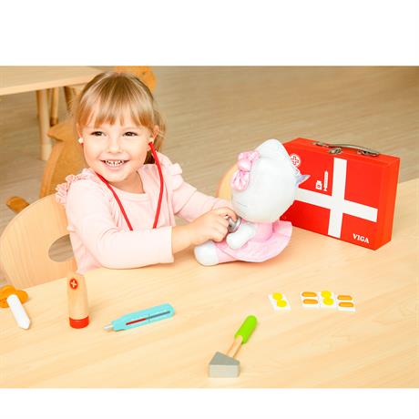 Ігровий набір Viga Toys Валіза доктора (18253) - фото 5 Ігровий набір Viga Toys Валіза доктора (18253) - фото 5