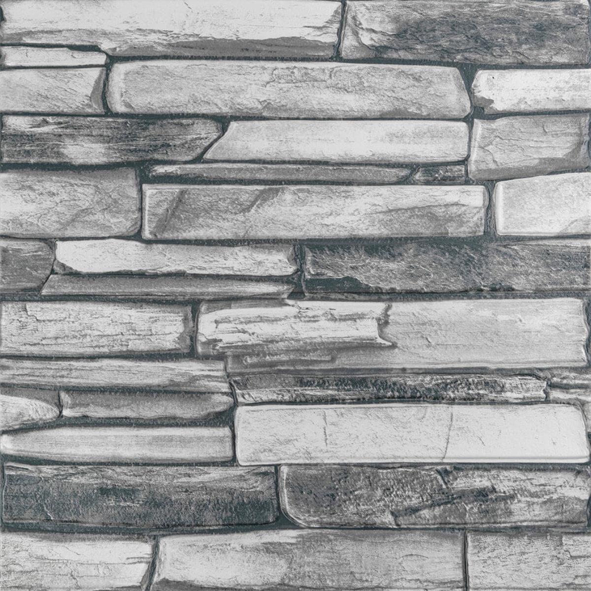 3D-панель стеновая Sticker Wall SW-00002003 700х700х4 мм Серый сланец (991943999)