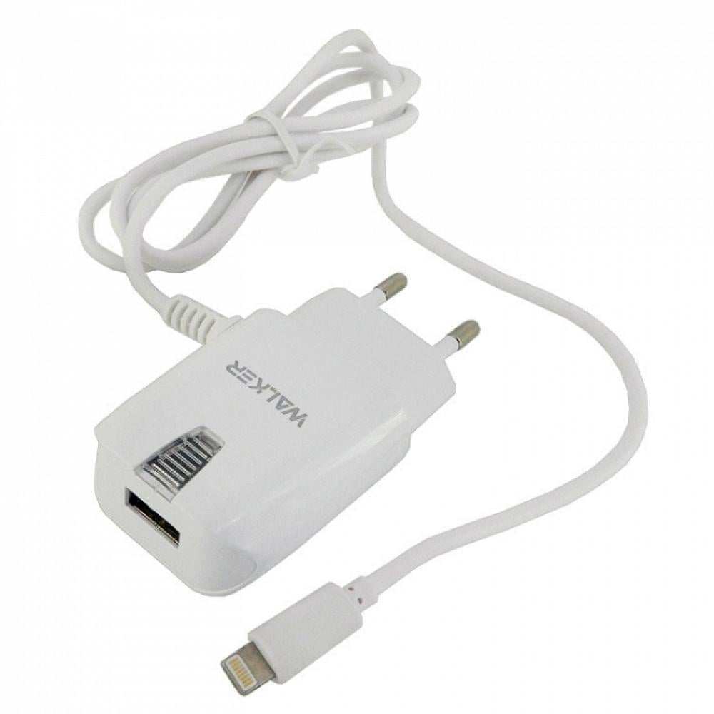 Зарядное устройство Walker WH-23 1USB 2A Data Cable USB to Lightning White (754)