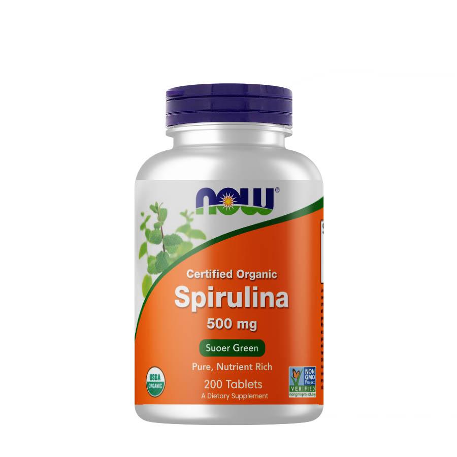 Натуральна добавка NOW Spirulina 500 мг 200 таб. (4518)