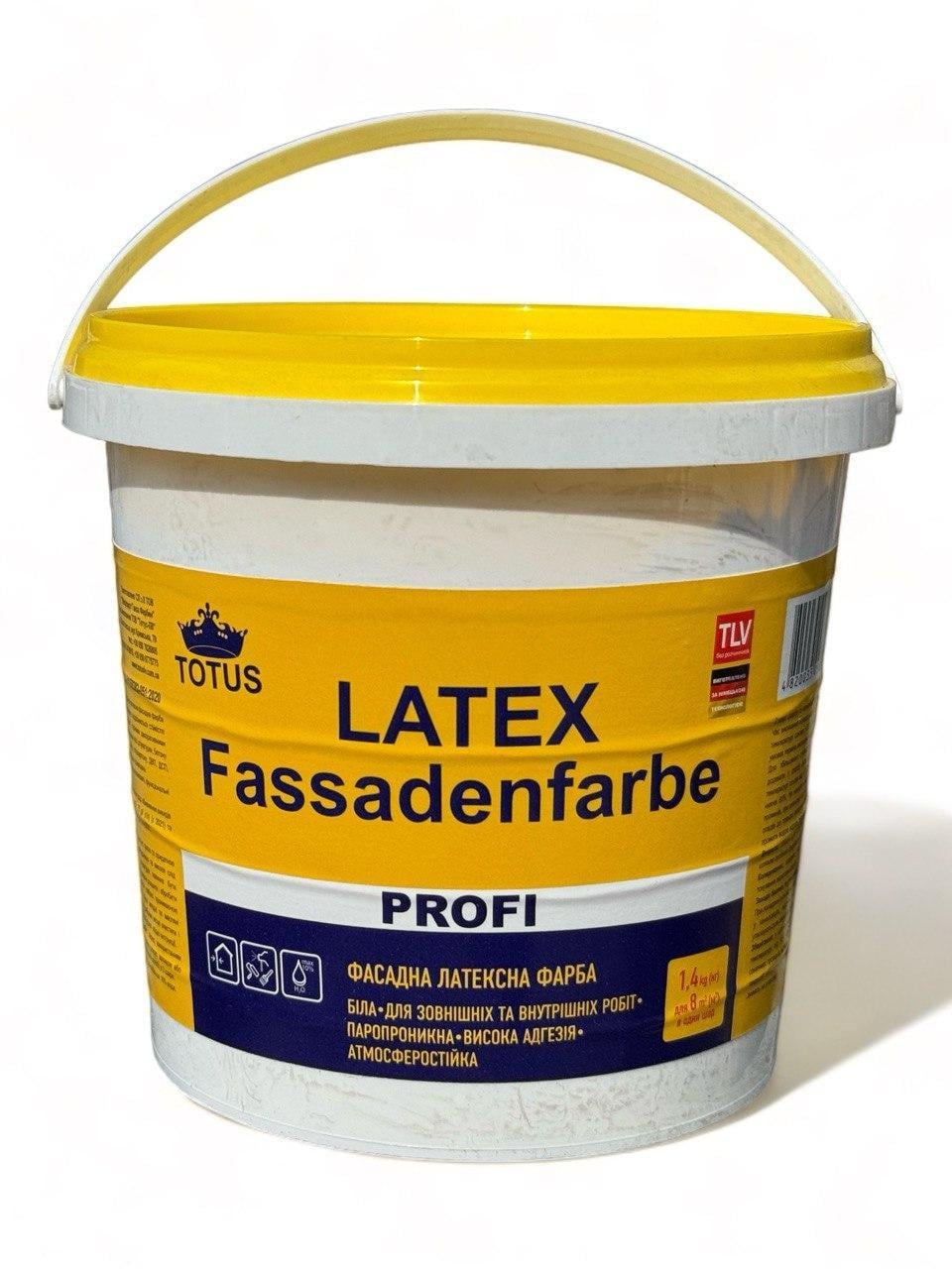 Краска фасадная TOTUS Latex Fassadenfarbe 1,4 кг (933457659)