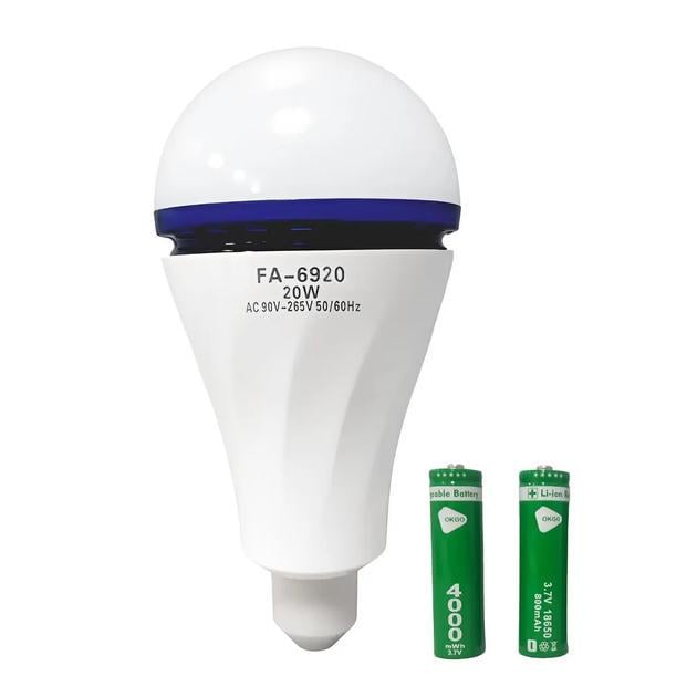 Лампа FA-6920 з акумулятором LED E27 20W 2х18650 (ME0019022)