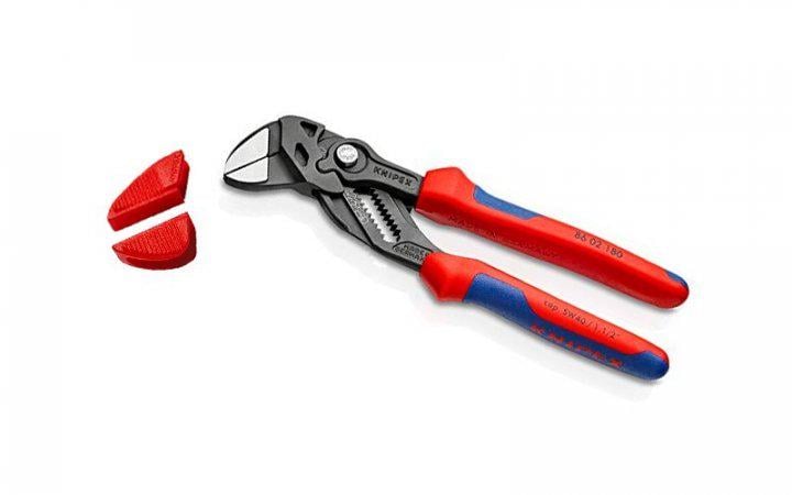Клещи переставные-гаечный ключ с защитными губками Knipex 180 мм 86 02 180 V01