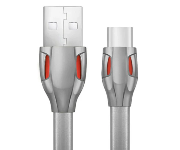 Кабель Data Remax Laser RC-035a Type-C 1 м Серый