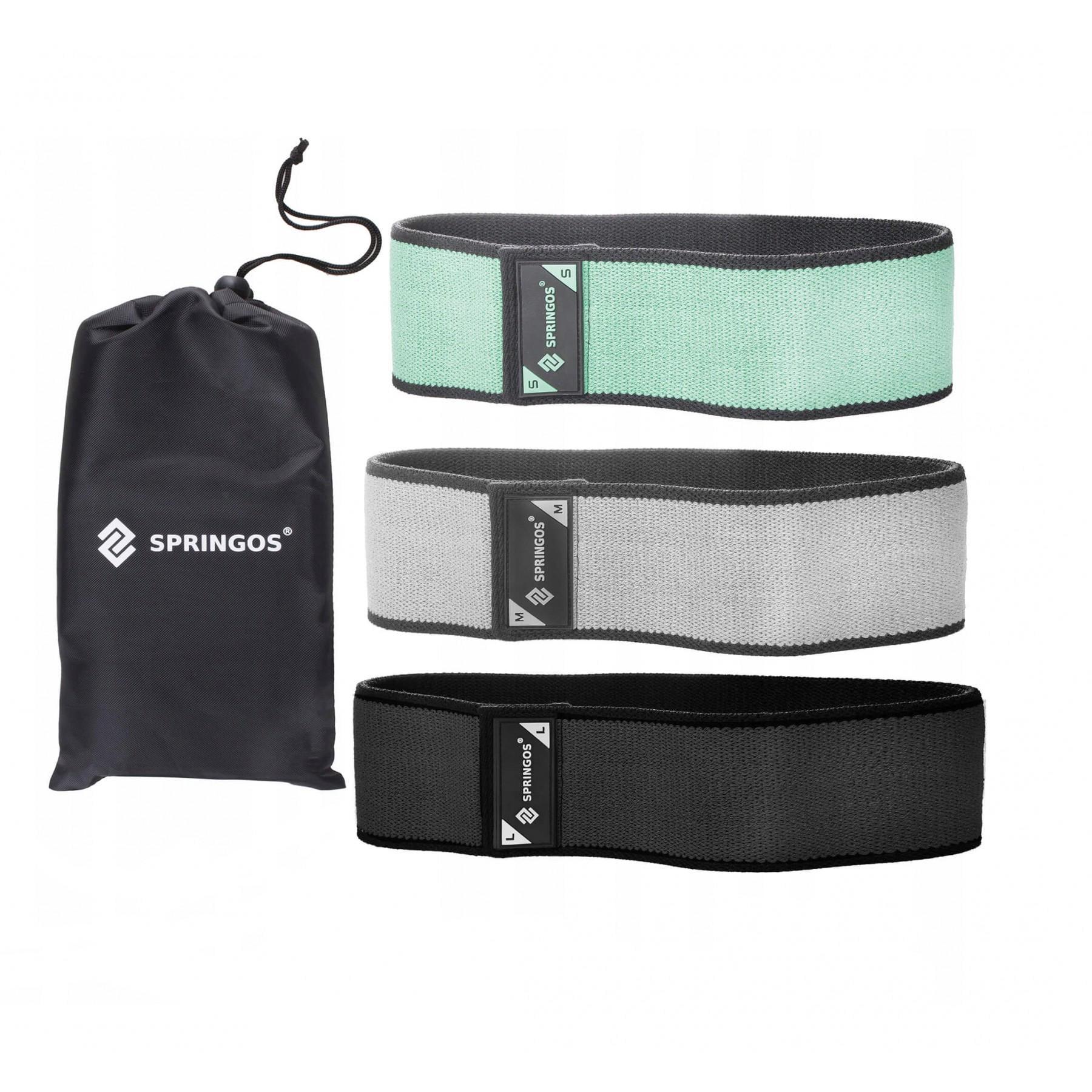 Резинка для спорта Springos Hip Band 3 шт. из ткани (21472) Резинка для спорта Springos Hip Band 3 шт. из ткани (21472)