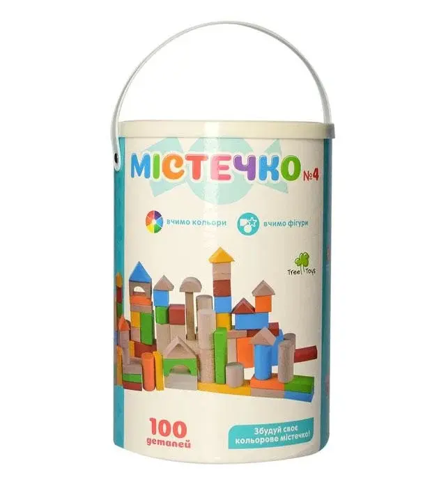 Конструктор деревянный Limo Toy 2358 Поселок на 100 дет. (2288483659)