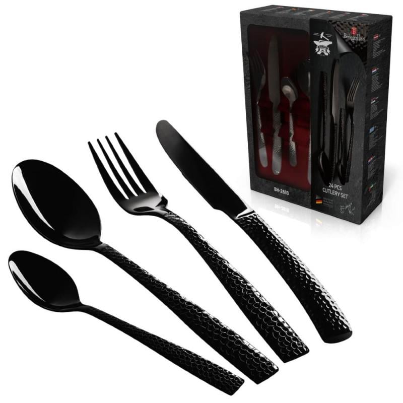 Набор столовых приборов Berlinger Haus Black Royal Collection 24 пр. (BH-2618) - фото 1