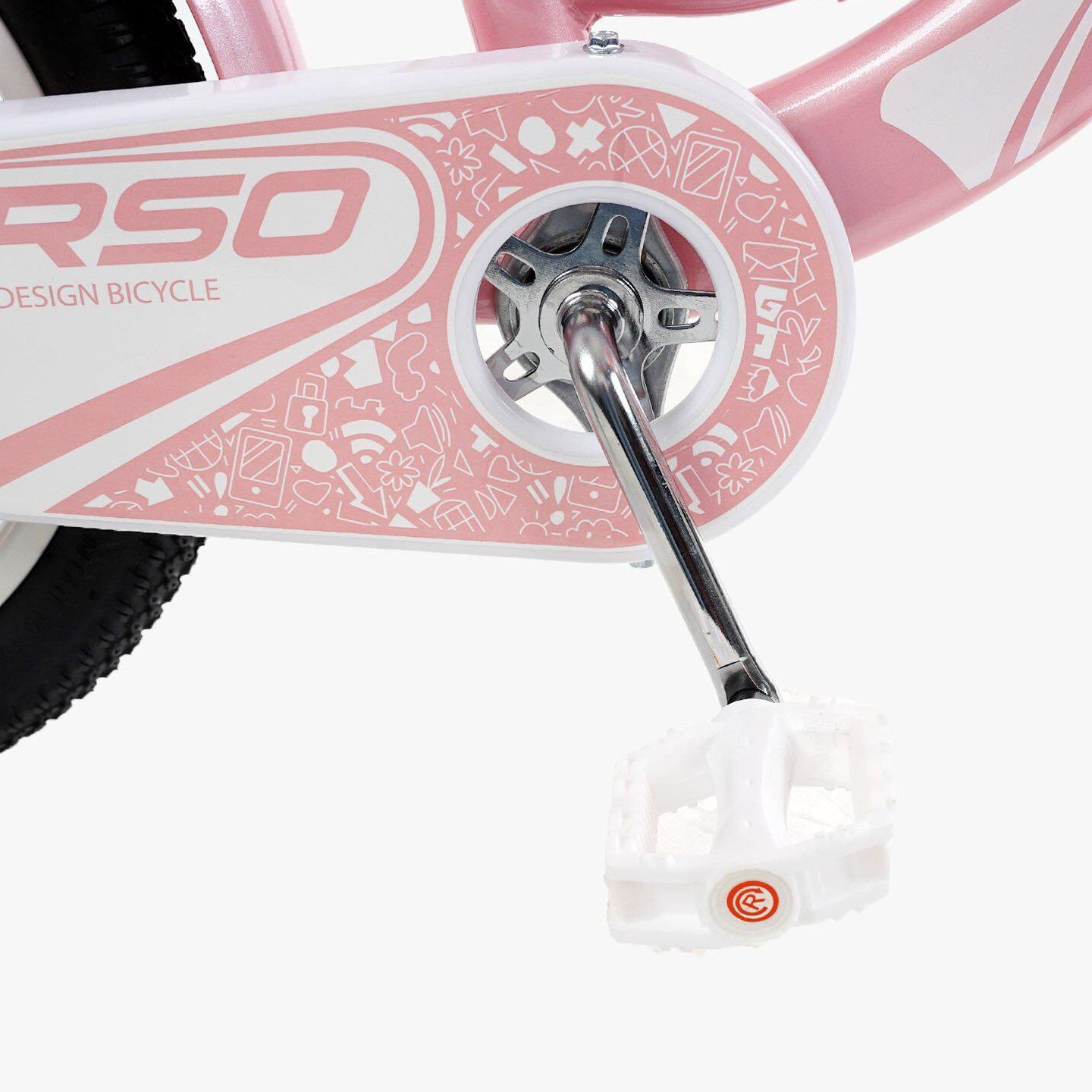 Велосипед двоколісний дитячий Corso Nice 16" з кошиком та багажником Рожевий - фото 5 Велосипед двоколісний дитячий Corso Nice 16" з кошиком та багажником Рожевий - фото 5