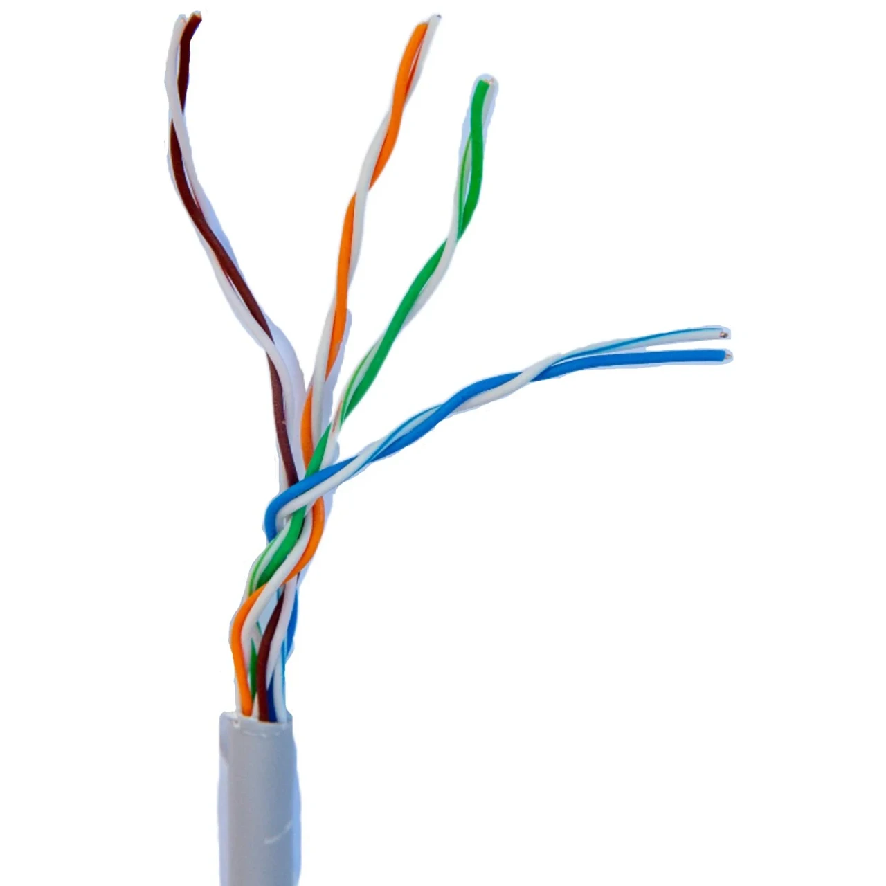 Кабель витая пара для внутренних работ GEAR UTP 4x2x0,51 Cat6 CCA 305 м Серый (3127501626)