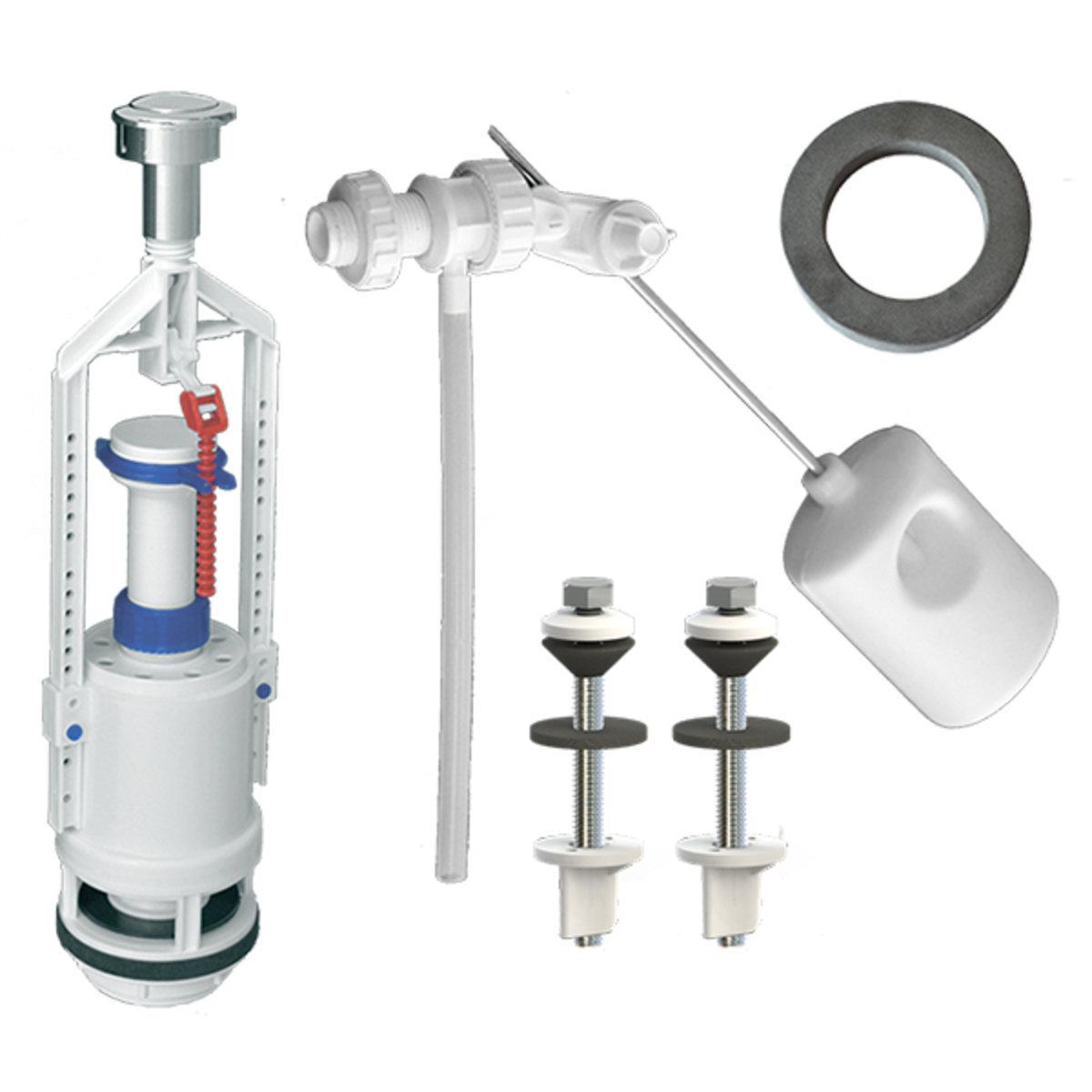 Комплект арматуры для сливного бачка SoloPlast АБк-01 START/STOP 1/2" (4176)