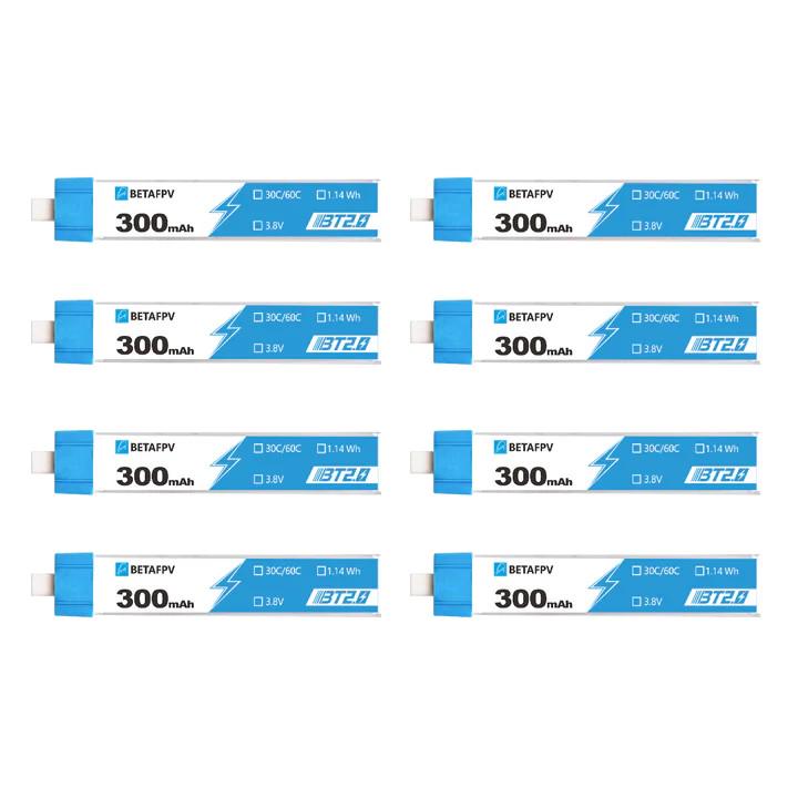 Батарея BetaFPV 1S 300 mAh 3.8V 30С/60С BT2.0 8 шт.