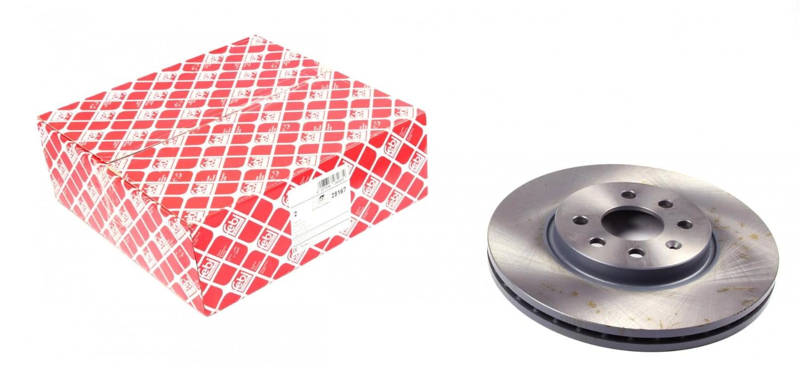 Диск тормозной передний FEBI BILSTEIN для Opel Combo 01-280x25 мм (28167)