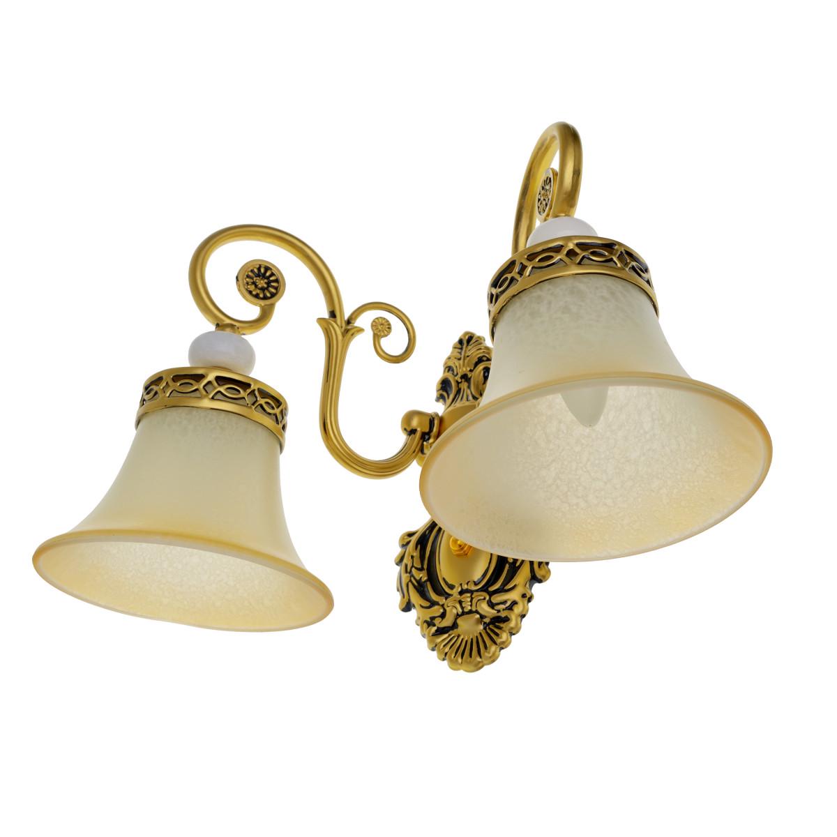 Бра настінне накладне Brille BKL-683W/2 E27 класичне