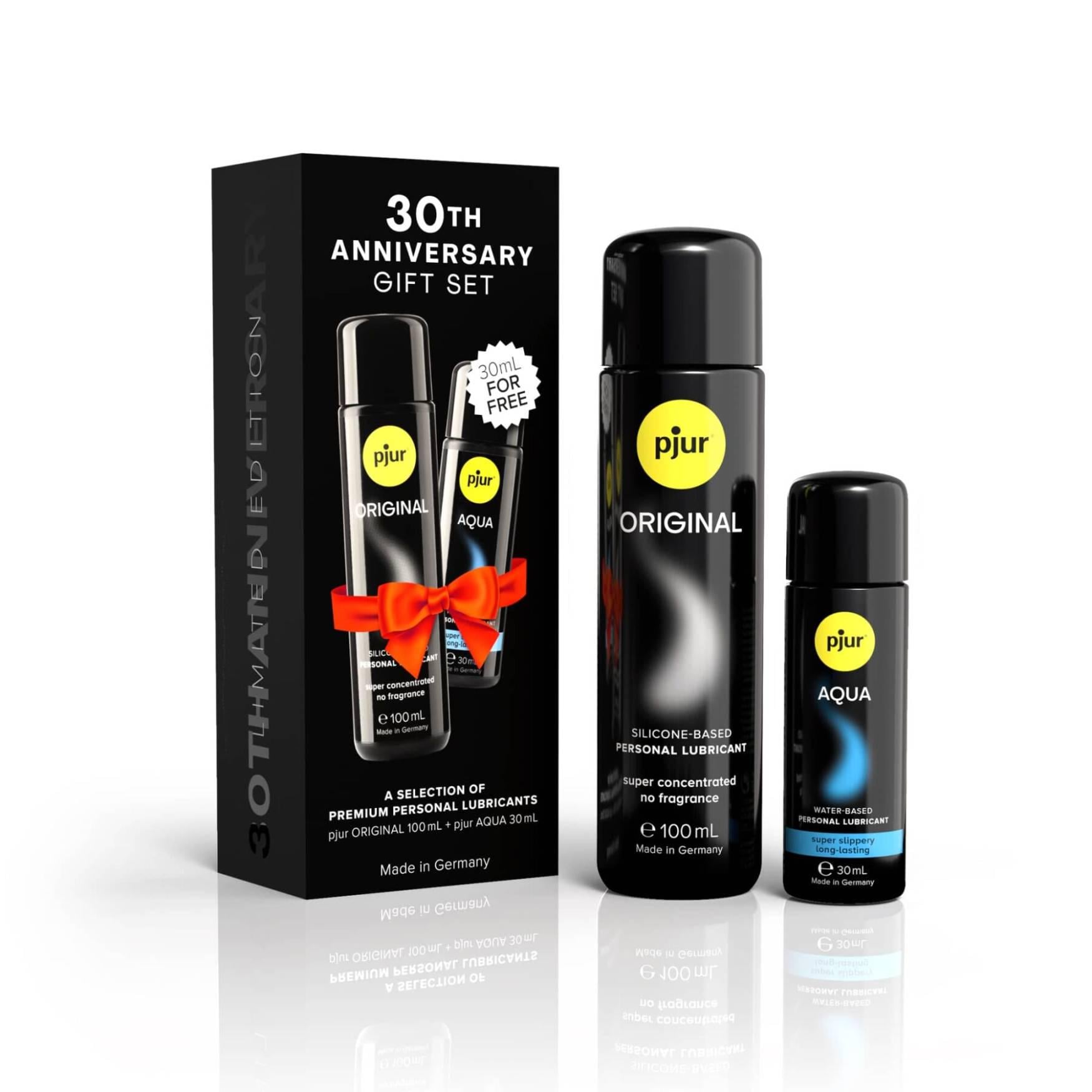 Набор лубрикантов подарочный Pjur 30th Anniversary Gift Set силиконовый 100 мл/Aqua 30 мл (37990343) Набор лубрикантов подарочный Pjur 30th Anniversary Gift Set силиконовый 100 мл/Aqua 30 мл (37990343)