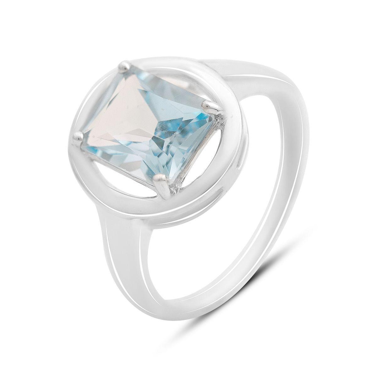 Кольцо серебряное Tiva с натуральным топазом 3,638 ct 3,7 г р. 18 (2167846)