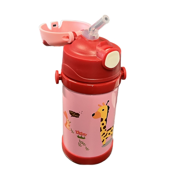 Термос с трубочкой Stenson Жираф 280 мл (MT-4570-0.28)