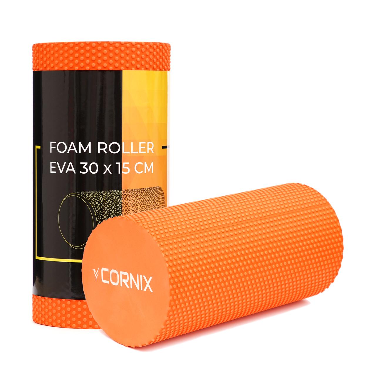 Масажний ролик Cornix EVA+ 30x15 см XR-0297 Orange (2375572257) - фото 3