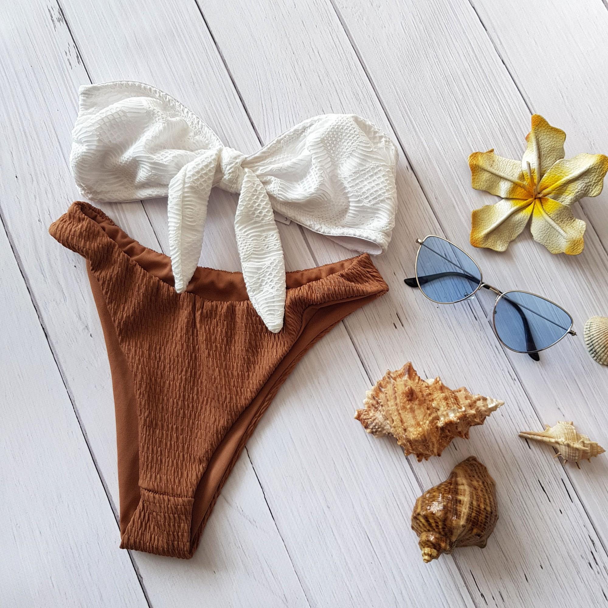 Купальник раздельный Аsos swim 8053 XS Молочно-коричневый (40)