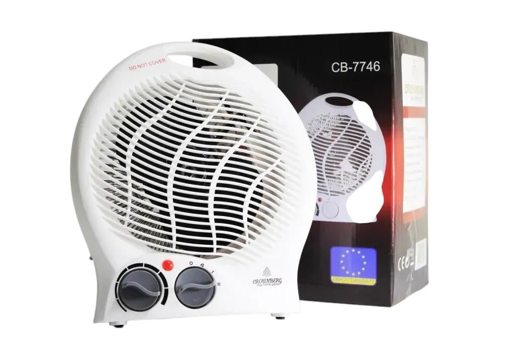 Тепловентилятор Crownberg CB-7746 2000 Вт 3 режима Белый (ML-05089)