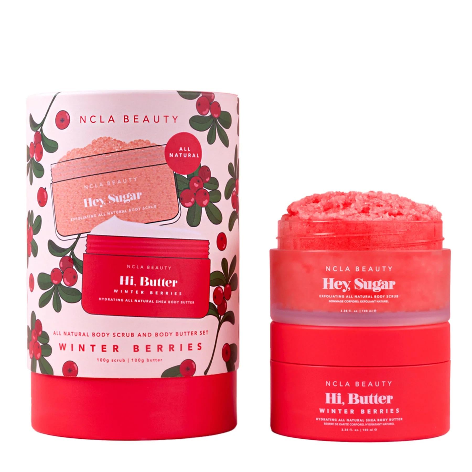 Подарочный набор по уходу за телом NCLA Beauty Winter Berries Body Care Gift Set Брусника 2 шт. по 100 мл