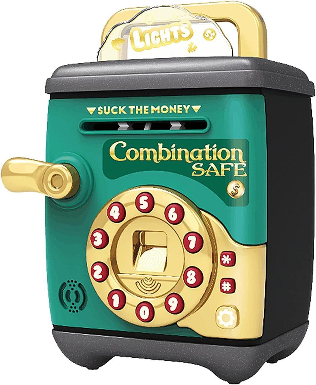 Сейф дитячий 8661 А світло/звук/відбиток пальця/монети та банкноти Сейф дитячий 8661 А світло/звук/відбиток пальця/монети та банкноти
