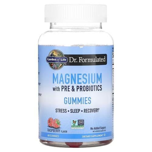 Магній для дітей Garden of Life Magnesium with Pre & Probiotics 60 жувальних цукерок (GOL-13089)