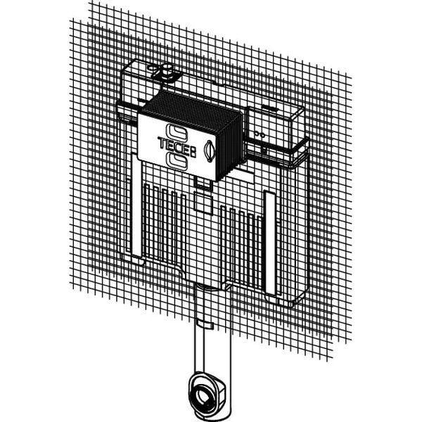Бачок TECEbox Octa II для підлогового унітазу з арматурною сіткою 8 см 1075 мм (9370500) - фото 2