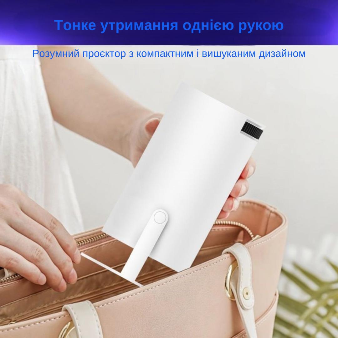 Проектор XON E-Tech SmartView X-Core 1280x720P 4K Wi-Fi Android 5200Lm Білий (XVPA1207AW 1714) - фото 13