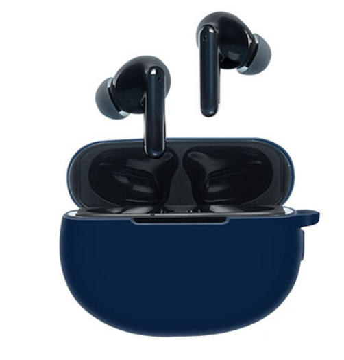 Чехол-накладка DK Silicone Candy Friendly с карабином для Oppo Enco X Dark blue