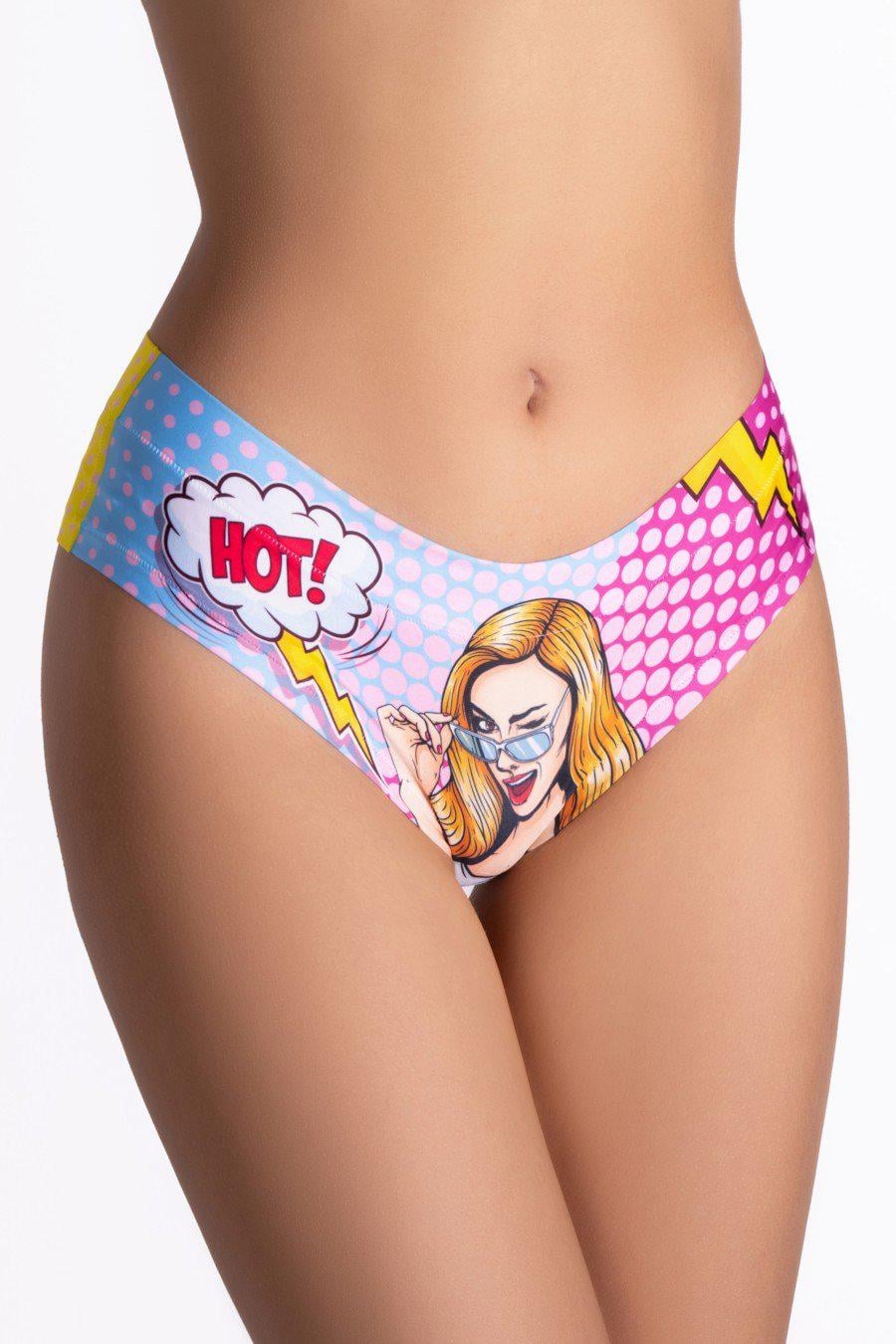 Трусики женские Mememe слип с ярким принтом S Разноцветный (84160-59280-80)