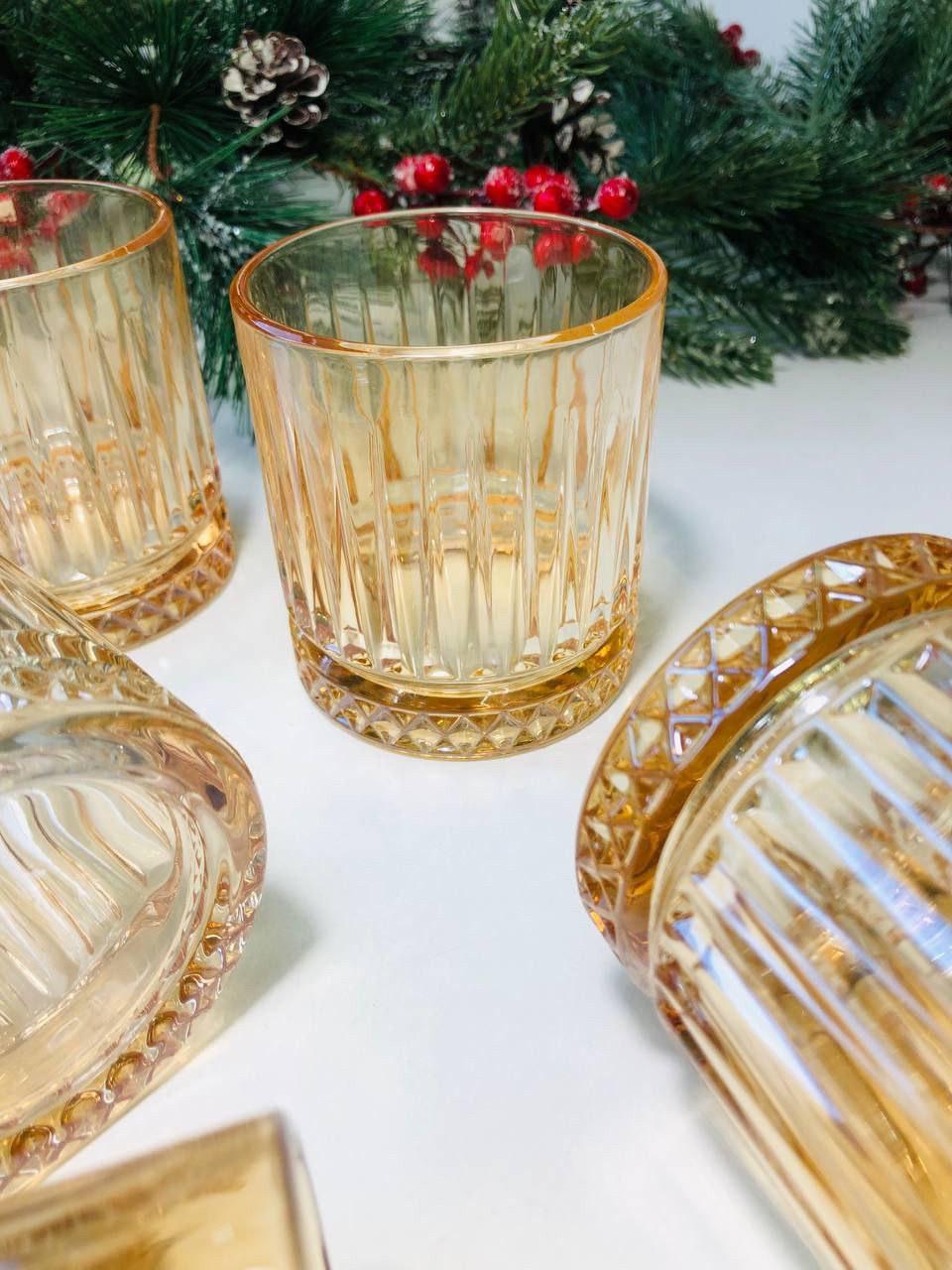 Набор стаканов для виски Бандл 230 мл 6 шт. Янтарный (21-102-325) - фото 6 Набор стаканов для виски Бандл 230 мл 6 шт. Янтарный (21-102-325) - фото 6