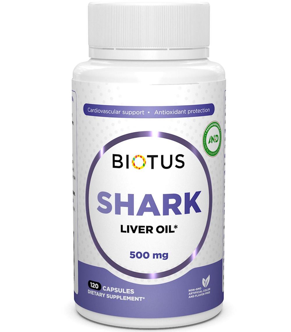 Масло из печени акули Biotus Shark Liver Oil 120 Caps BIO-530913