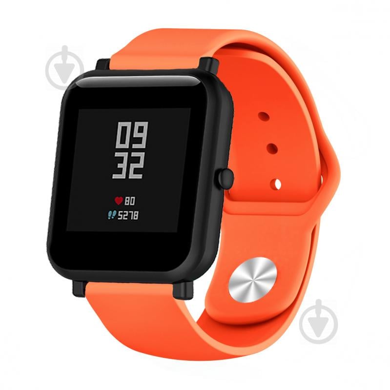 Ремешок BeWatch силиконовый для Xiaomi Amazfit BIP Оранжевый (1010307)