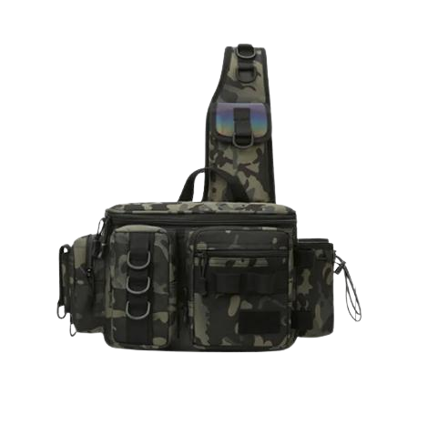 Сумка рибальська на плече 600D багатофункціональна водонепроникна з нейлону Хакі (2110202314) Сумка рибальська на плече 600D багатофункціональна водонепроникна з нейлону Хакі (2110202314)