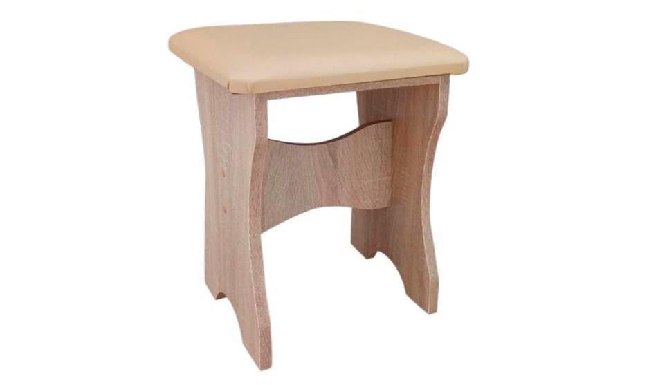 Табурет кухонный МАКСИ-МЕбель обивка ткань 1 категории Дуб сонома (10043)